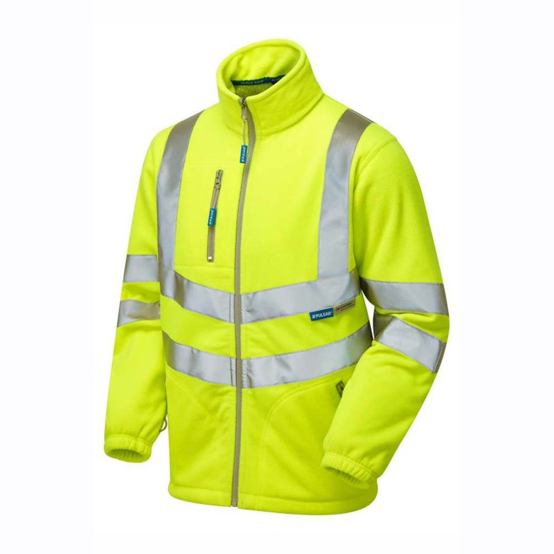 PULSAR P507 Hi-Vis Yellow Interactive Fleece Jacket - HI-VIS JACKETS & COATS