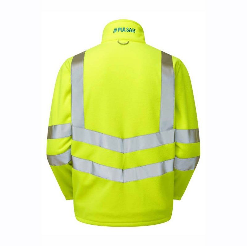 PULSAR P507 Hi-Vis Yellow Interactive Fleece Jacket - HI-VIS JACKETS & COATS