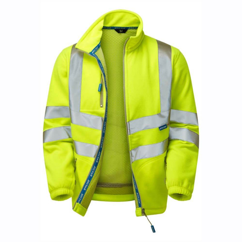 PULSAR P507 Hi-Vis Yellow Interactive Fleece Jacket - HI-VIS JACKETS & COATS