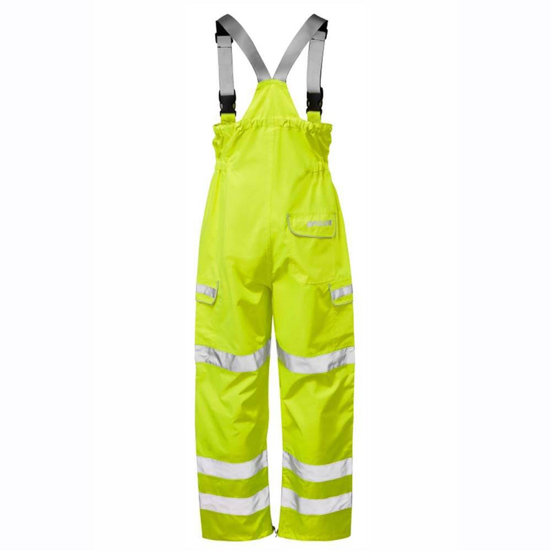 PULSAR P521 Hi-Vis Yellow Waterproof Salopette - HI-VIS TROUSERS