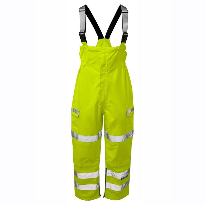 PULSAR P521 Hi-Vis Yellow Waterproof Salopette - HI-VIS TROUSERS