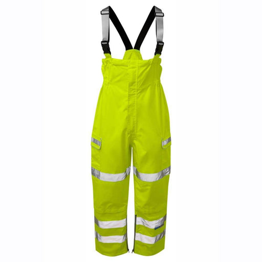 PULSAR P521 Hi-Vis Yellow Waterproof Salopette - HI-VIS TROUSERS