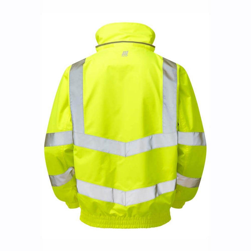 PULSAR P533 Hi-Vis Yellow Mesh Lined Waterproof Bomber Jacket - HI-VIS JACKETS & COATS