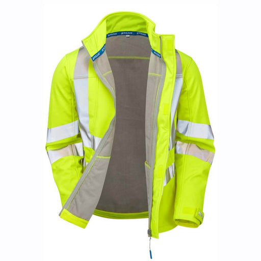 PULSAR P534 Hi-Vis Yellow Interactive Softshell Jacket - HI-VIS JACKETS & COATS