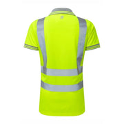 PULSAR P700 Ladies Hi-Vis Yellow Polo Shirt - HI-VIS T-SHIRTS