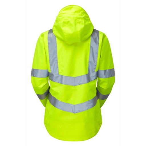 PULSAR P704 Ladies Hi-Vis Yellow Storm Coat - HI-VIS JACKETS & COATS