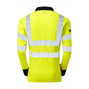 PULSAR PARC21 Electric FR ARC Hi-Vis Yellow Polo Shirt - FLAME RETARDANT SHIRTS
