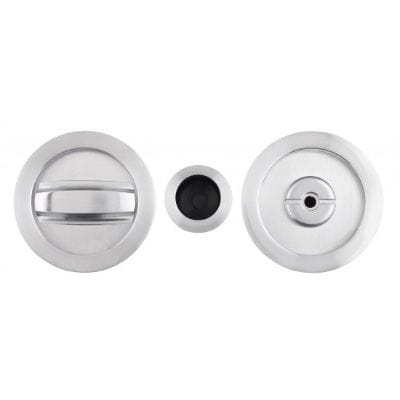 Pocket Door Round Bathroom Lock - Door Handle