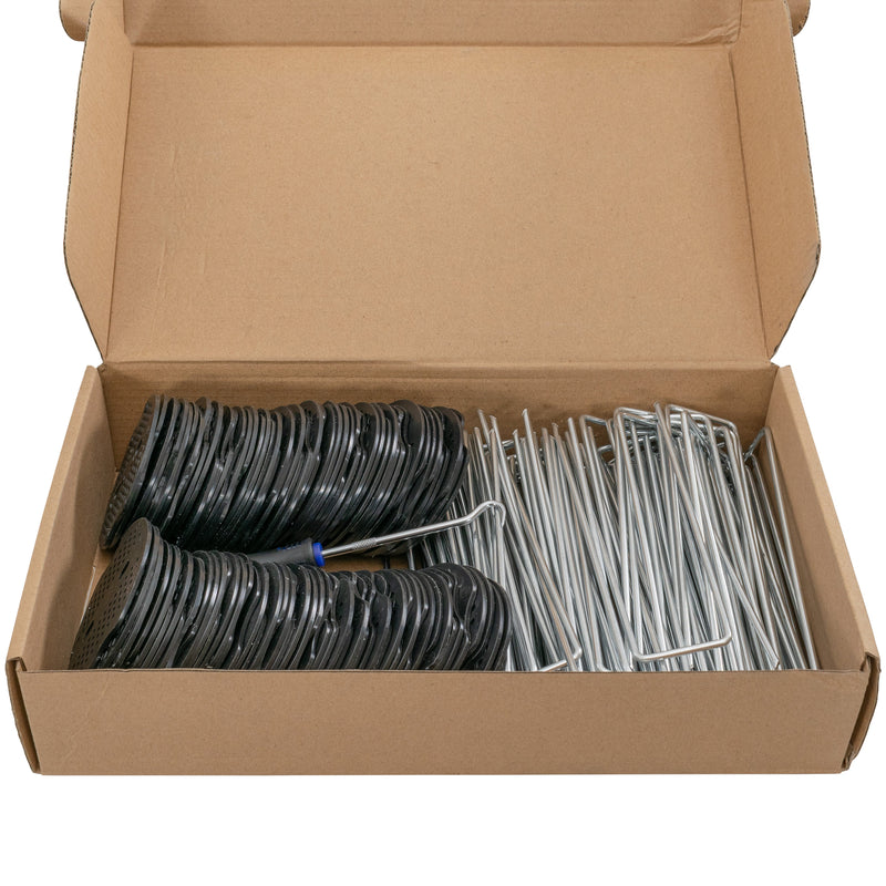 Weed Control Membrane Pegs Buffer Washer, 6"/150mm, Blue - Home & Garden > Lawn & Garden > Gardening > Landscape Fabric Accessories > Landscape Fabric Staples & Pins > Landscape Fabric Pins Lawn & Garden