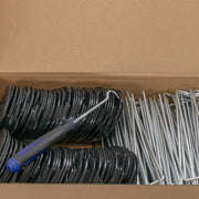 Weed Control Membrane Pegs Buffer Washer, 6"/150mm, Blue - Home & Garden > Lawn & Garden > Gardening > Landscape Fabric Accessories > Landscape Fabric Staples & Pins > Landscape Fabric Pins Lawn & Garden