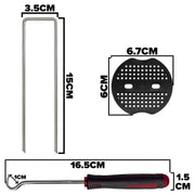 Weed Control Membrane Pegs Buffer Washer, 6"/150mm, Red - Home & Garden > Lawn & Garden Lawn & Garden