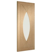Pesaro Pre-Finished Internal Oak Door with Clear Glass -