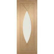 Pesaro Pre-Finished Internal Oak Door with Clear Glass -