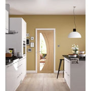 Salerno Unfinished Internal Oak Door with Clear Glass -