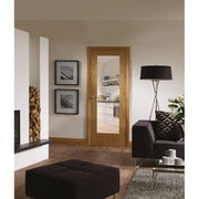 Pattern 10 Pre-Finished Internal Oak Door with Clear Glass -