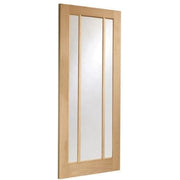 Worcester Pre-Finished Internal Oak Door with Clear Glass -