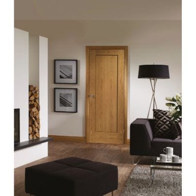 Pattern 10 Unfinished Internal Oak Fire Door -