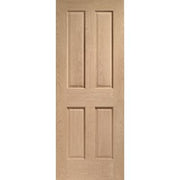 Victorian 4 Panel Pre-Finished Internal Oak Door - Doors
