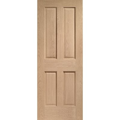 Victorian 4 Panel Pre-Finished Internal Oak Door - Doors