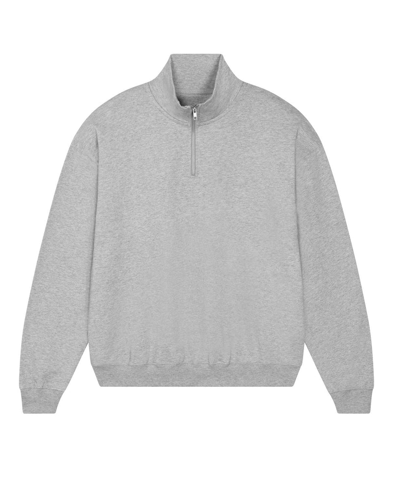 Organic Boxy Quarter Zip Sweatshirt: Unisex