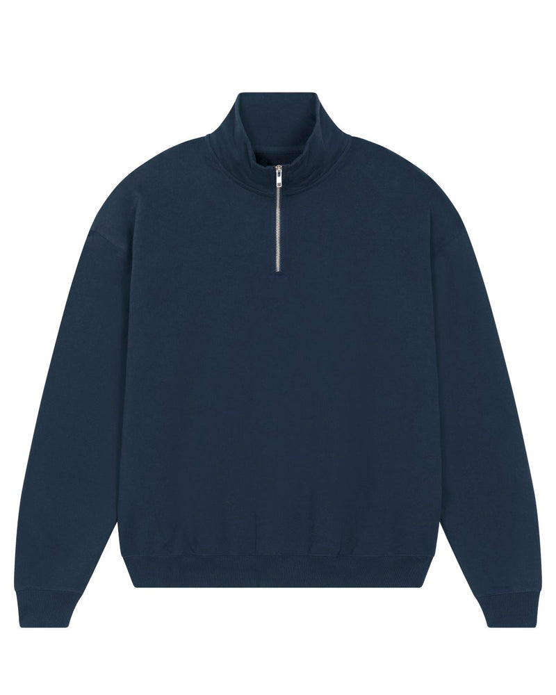 Organic Boxy Quarter Zip Sweatshirt: Unisex
