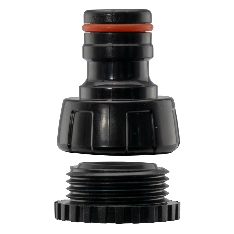 Female Tap Connector 1"-3/4" BSPF Max Flo Black/Orange - Home & Garden > Lawn & Garden Garden watering