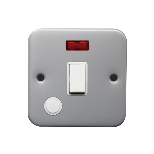 Caradok 20A DP Switch c/w Neon + FO Metalclad -