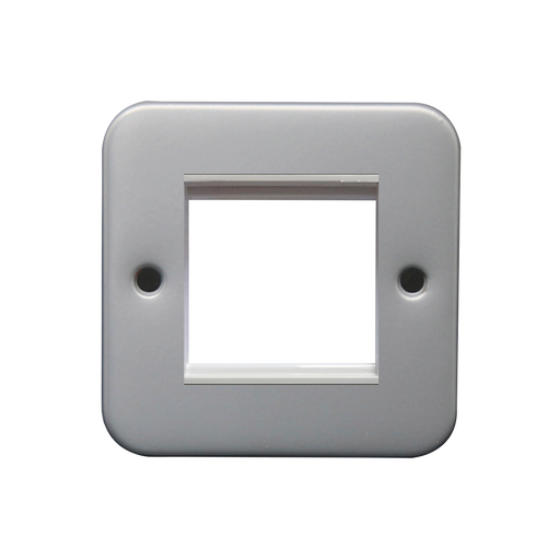 Caradok 1G 2 Module Data Frame c/w Back Box Metalclad -