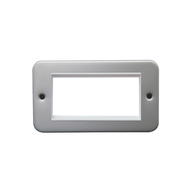 Caradok 2G 4 Module Data Frame c/w Back Box Metalclad -