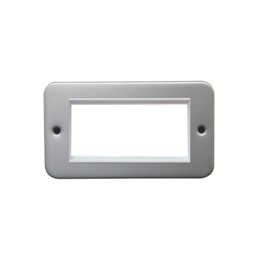 Caradok 2G 4 Module Data Frame c/w Back Box Metalclad -