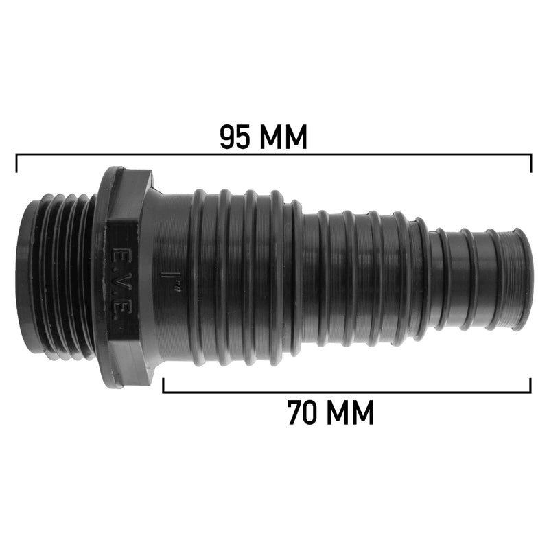 Pond Connector 1" BSPM - 20/25/32mm - Home & Garden > Decor > Fountains & Ponds > Fountain & Pond Accessories POND