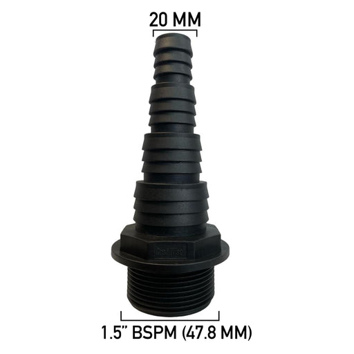 Pond Connector 1.5" BSPM - 20/25/32/40mm - Home & Garden > Decor > Fountains & Ponds > Fountain & Pond Accessories POND