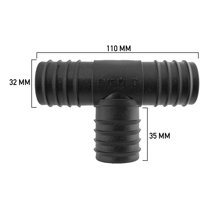 Pond Tee Connector 32mm - Home & Garden > Decor > Fountains & Ponds > Fountain & Pond Accessories POND