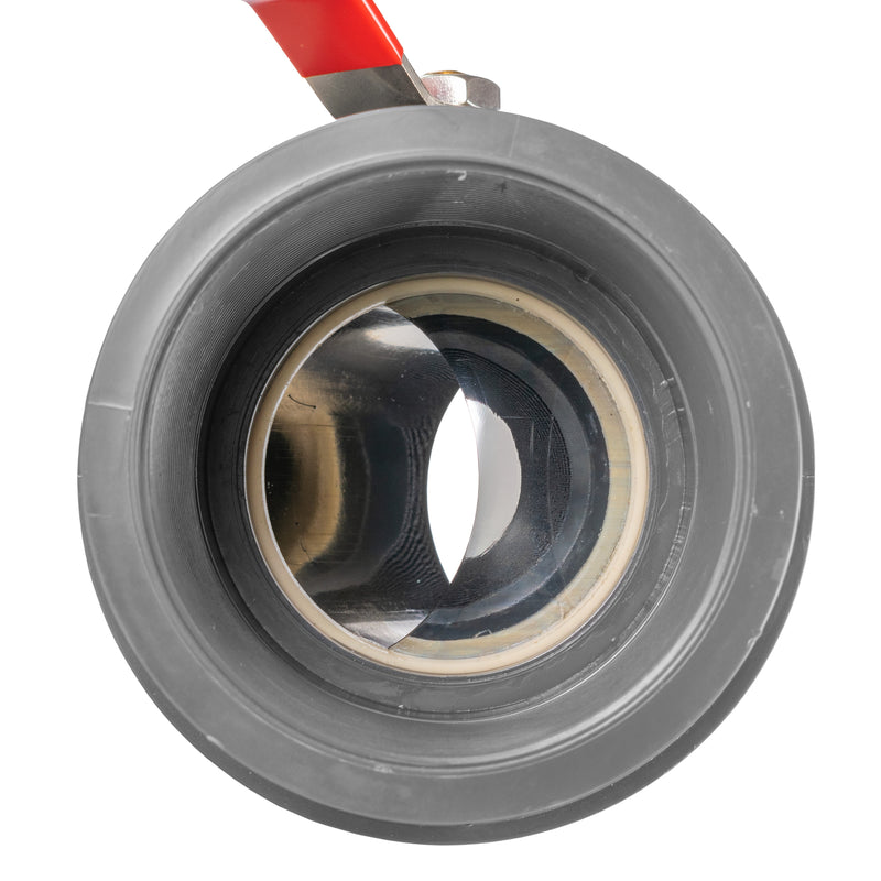 PP 4" BSPF Stopcock with Stainless Steel Ball Valve and Handle - Hardware > Plumbing > Plumbing Fittings & Supports Tech Hose & Fittings