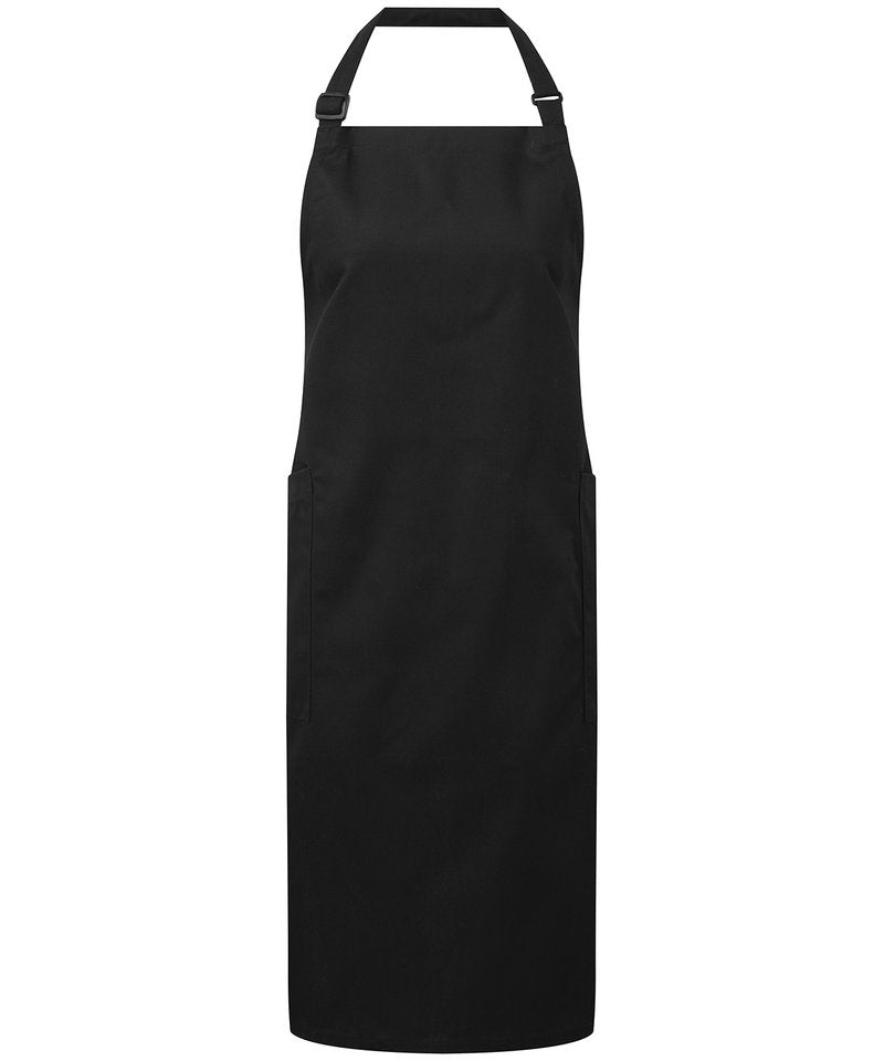 Recycled Polyester And Cotton Work Bib Apron, Organic And Fairtrade Certified - Sustainable Workwear Range