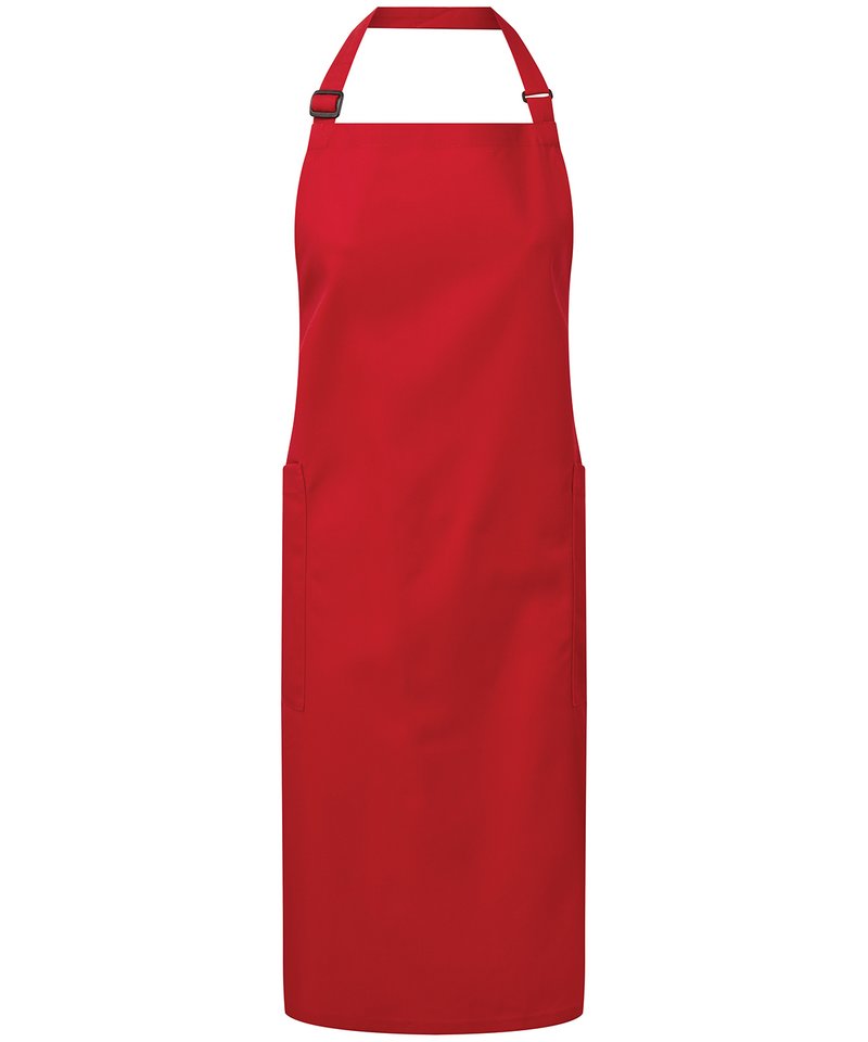 Recycled Polyester And Cotton Work Bib Apron, Organic And Fairtrade Certified - Sustainable Workwear Range