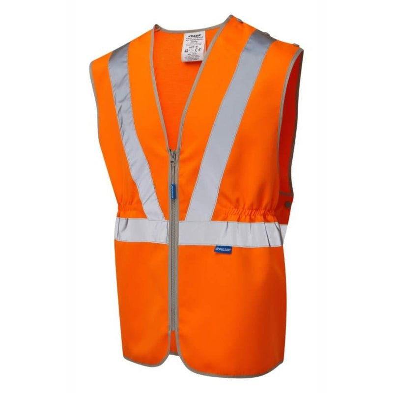 PULSAR PR145 Hi-Vis Orange Tear Apart Waistcoat - HI-VIS JACKETS & COATS