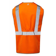 PULSAR PR145 Hi-Vis Orange Tear Apart Waistcoat - HI-VIS JACKETS & COATS
