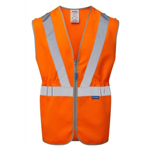 PULSAR PR145 Hi-Vis Orange Tear Apart Waistcoat - HI-VIS JACKETS & COATS