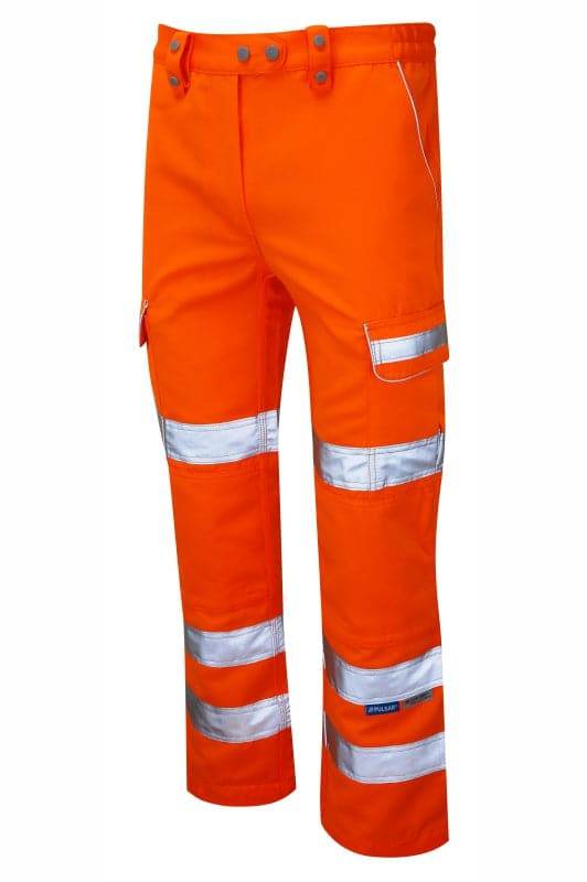 PULSAR PR336LDS Ladies Hi-Vis Orange Combat Trouser - HI-VIS TROUSERS