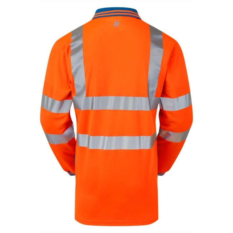PULSAR PR470-CRS Hi-Vis Orange Cut Resistant Sleeve Polo Shirt - HI-VIS T-SHIRTS