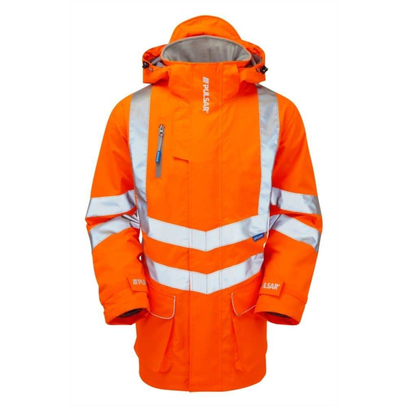 PULSAR PR502 Hi-Vis Orange Padded Storm Coat - HI-VIS JACKETS & COATS