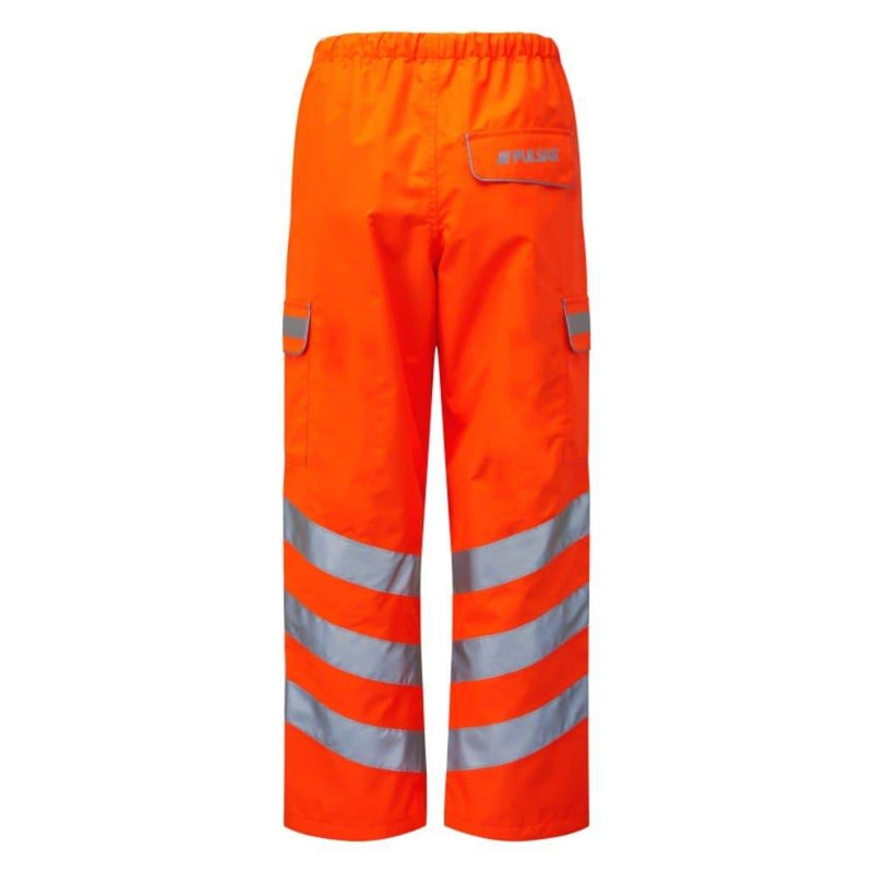 PULSAR PR503TRS Orange Rail Spec Waterproof Over Trousers - HI-VIS TROUSERS