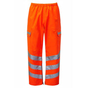 PULSAR PR503TRS Orange Rail Spec Waterproof Over Trousers - HI-VIS TROUSERS