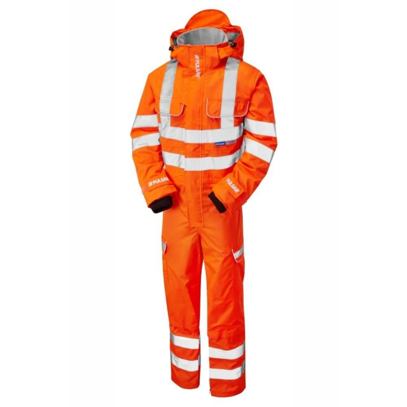 PULSAR PR505 Hi-Vis Rail Spec Waterproof Coverall - HI-VIS OVERALLS