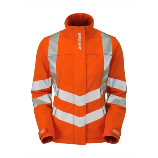 PULSAR PR707 Rail Spec Ladies Hi-Vis Soft Shell Jacket - WOMENS HI-VIS CLOTHING