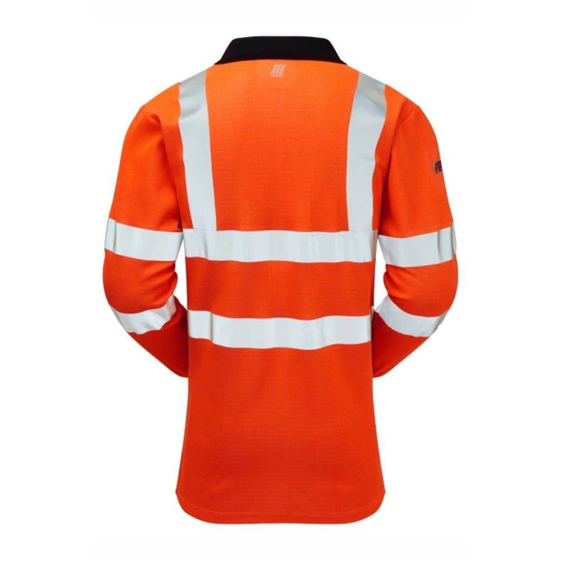 PULSAR PRARC21 Rail Spec FR-AST-ARC Hi-Vis Long Sleeve Polo Shirt - FLAME RETARDANT SHIRTS