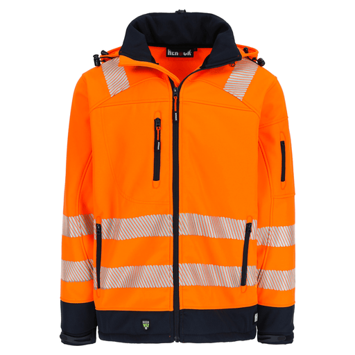 Herock Gregor Water-Repellent Hi-Vis Softshell Jacket - HI-VIS JACKETS & COATS