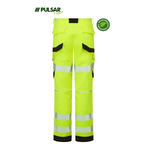 PULSAR® LIFE LFE971 GRS Women's Stretch Hi-Vis Combat Trouser Yellow - WOMENS HI-VIS CLOTHING