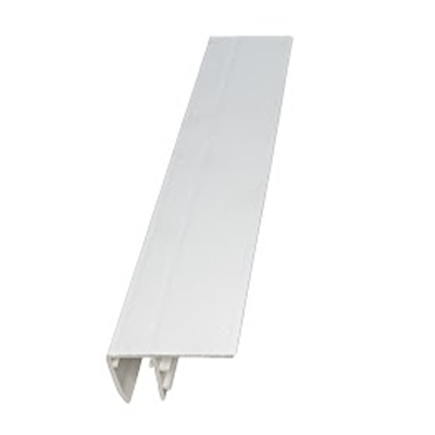 PVC F-Section (16mm) 2m - White